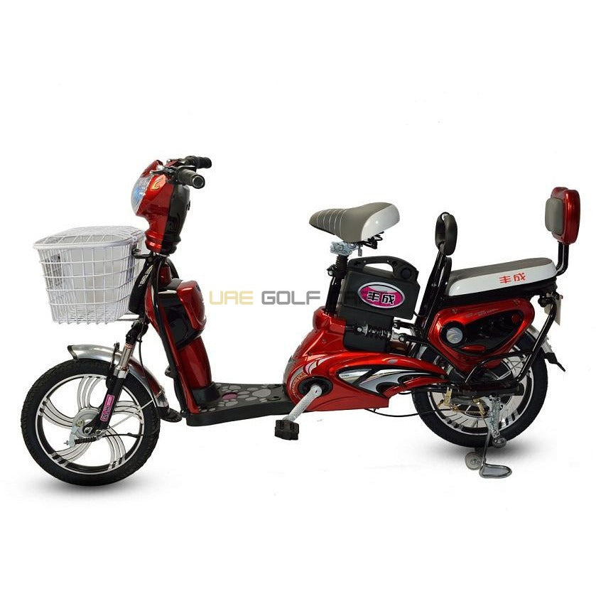 48V 400W Electric Scooter with Pedal and Extra Battery - 25-30 km/h, 20-25 km Range, 16" Wheels, 2 Adult Capacity - Electric Grocery Bike - Photo 22 | UAE Golf Cart