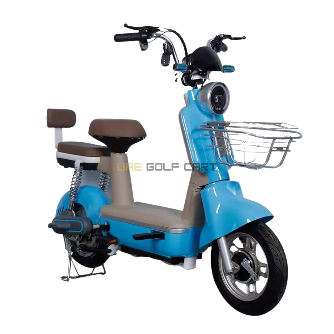 48V 450W Electric Scooter with Seat, 2 Person Capacity, 25 km/h Speed, 30 km Range, 14 Inch Tubeless Wheels - Electric Grocery Bike - Photo 11 | UAE Golf Cart