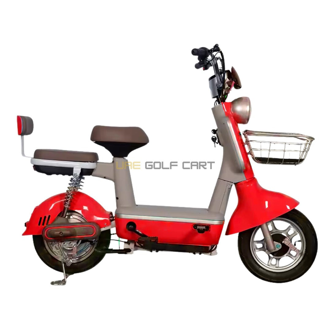 48V 450W Electric Scooter with Seat, 2 Person Capacity, 25 km/h Speed, 30 km Range, 14 Inch Tubeless Wheels - Electric Grocery Bike - Photo 17 | UAE Golf Cart