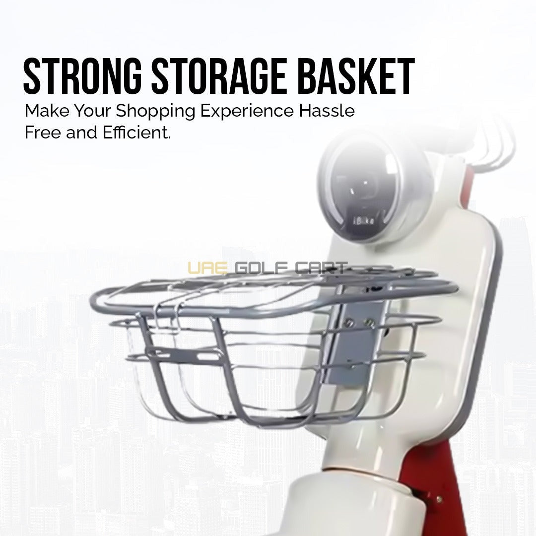 48V 450W Electric Scooter with Seat, 2 Person Capacity, 25 km/h Speed, 30 km Range, 14 Inch Tubeless Wheels - Electric Grocery Bike - Photo 35 | UAE Golf Cart
