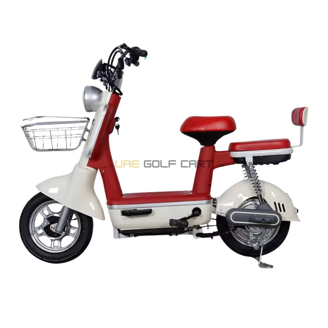 48V 450W Electric Scooter with Seat, 2 Person Capacity, 25 km/h Speed, 30 km Range, 14 Inch Tubeless Wheels - Electric Grocery Bike - Photo 5 | UAE Golf Cart