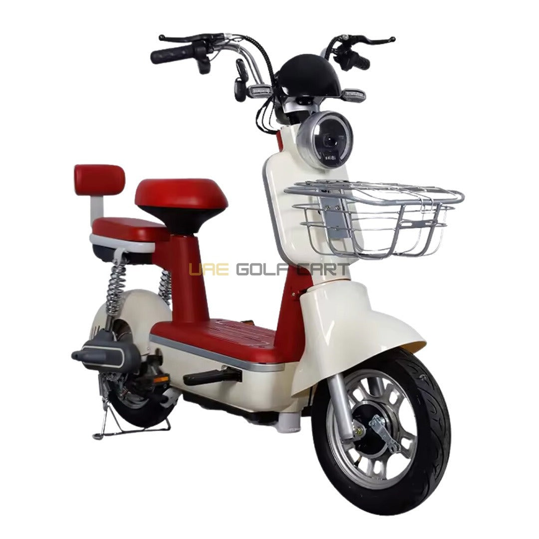 48V 450W Electric Scooter with Seat, 2 Person Capacity, 25 km/h Speed, 30 km Range, 14 Inch Tubeless Wheels - Electric Grocery Bike - Photo 7 | UAE Golf Cart