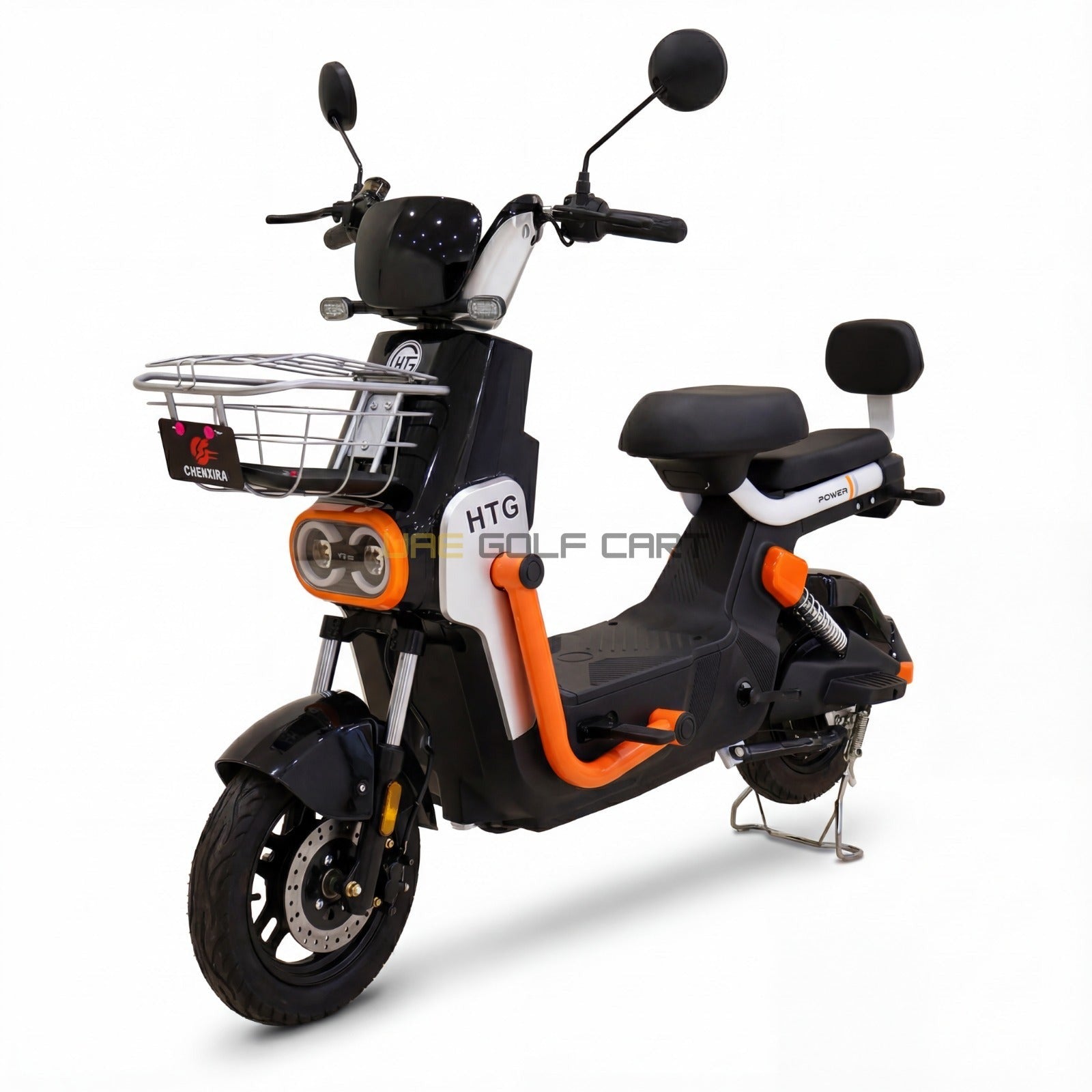 48V 500W 2-Seat Electric Scooter with Removable Battery, 14" Tires, 40 km/h Max Speed - Electric Grocery Bike | UAE Golf Cart