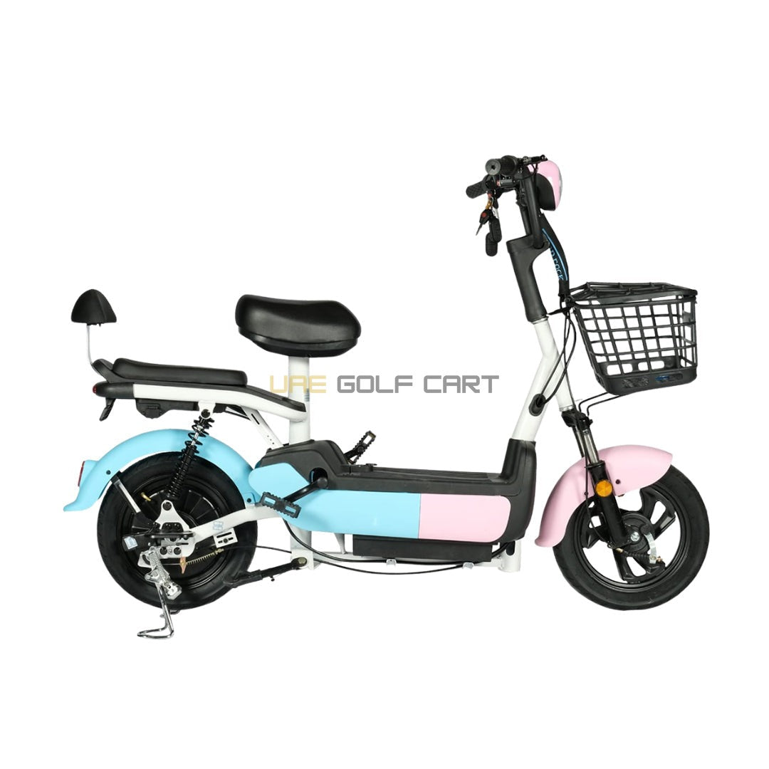 48V 500W Electric Scooter with Pedal Assist, 14-inch Tires, Dual Seats, 200kg Load, 25km Range - Electric Grocery Bike - Photo 20 | UAE Golf Cart