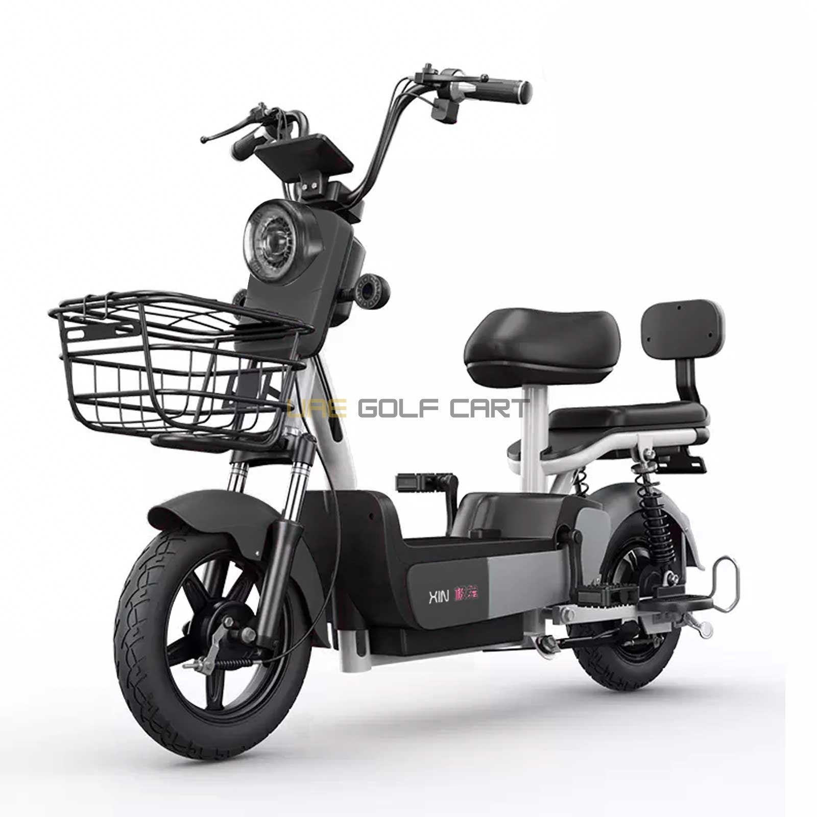 48V 500W Electric Scooter with Pedal Assist, 14-inch Tires, Dual Seats, 200kg Load, 25km Range - Electric Grocery Bike - Photo 4 | UAE Golf Cart