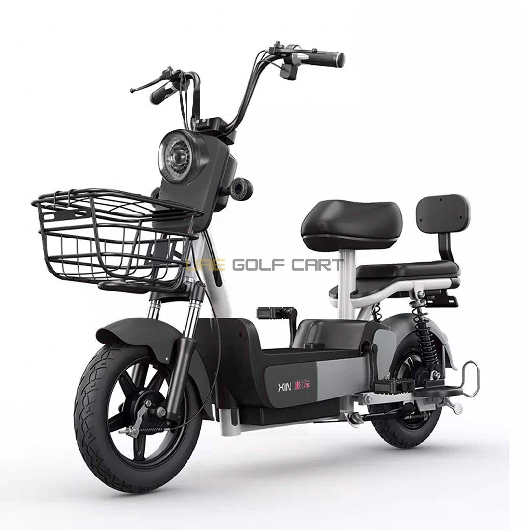 48V 500W Electric Scooter with Pedal Assist, 14-inch Tires, Dual Seats, 200kg Load, 25km Range - Electric Grocery Bike - Photo 42 | UAE Golf Cart
