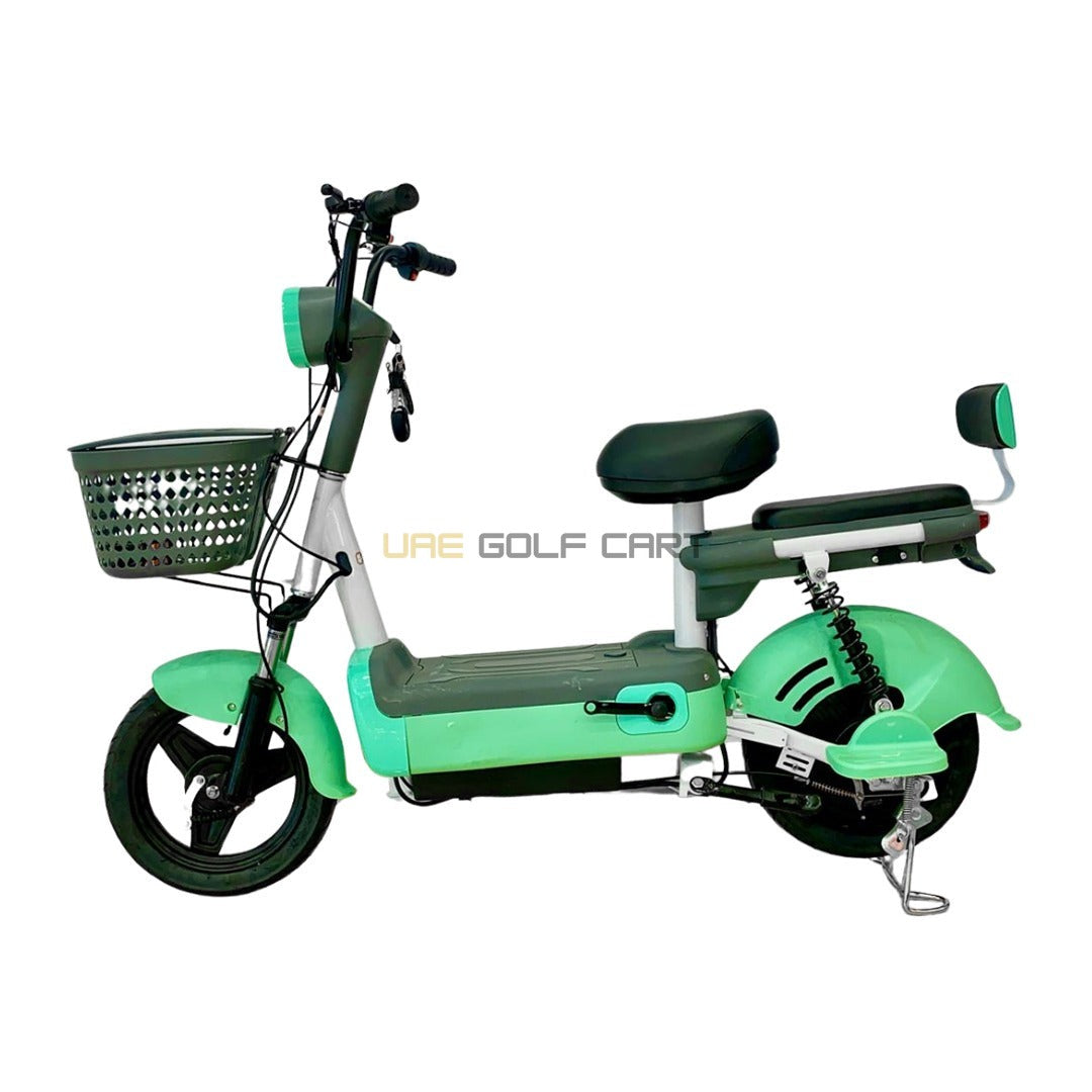 48V 500W Electric Scooter with Pedal Assist, 14-inch Tires, Dual Seats, 200kg Load, 25km Range - Electric Grocery Bike - Photo 7 | UAE Golf Cart