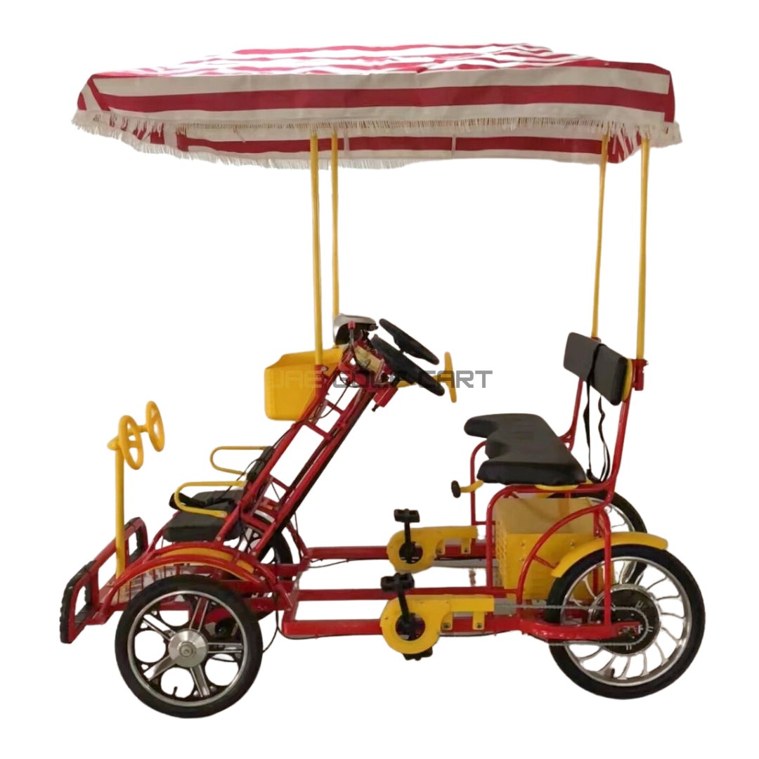 48V 500W Electric Surrey Quadracycle with Canopy for 4 Persons, 300kg Capacity - Electric Bikes - Photo 5 | UAE Golf Cart