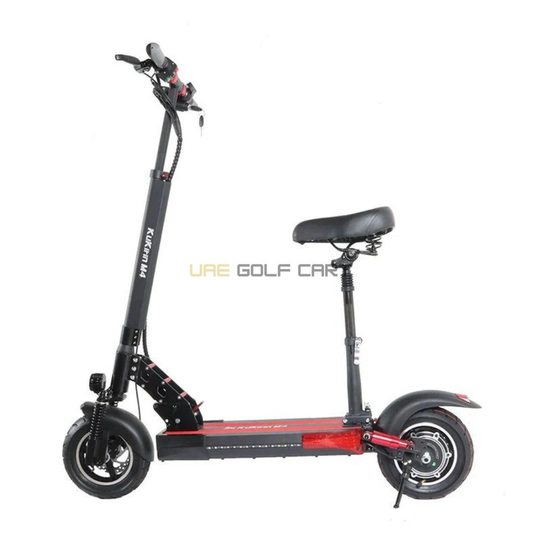 48V 500W Folding Electric Scooter with Seat, 10-inch Wheels, 50 km/h Top Speed, 70 km Range, 120 kg Load, 25.5 kg - Foldable Electric Scooters | UAE Golf Cart