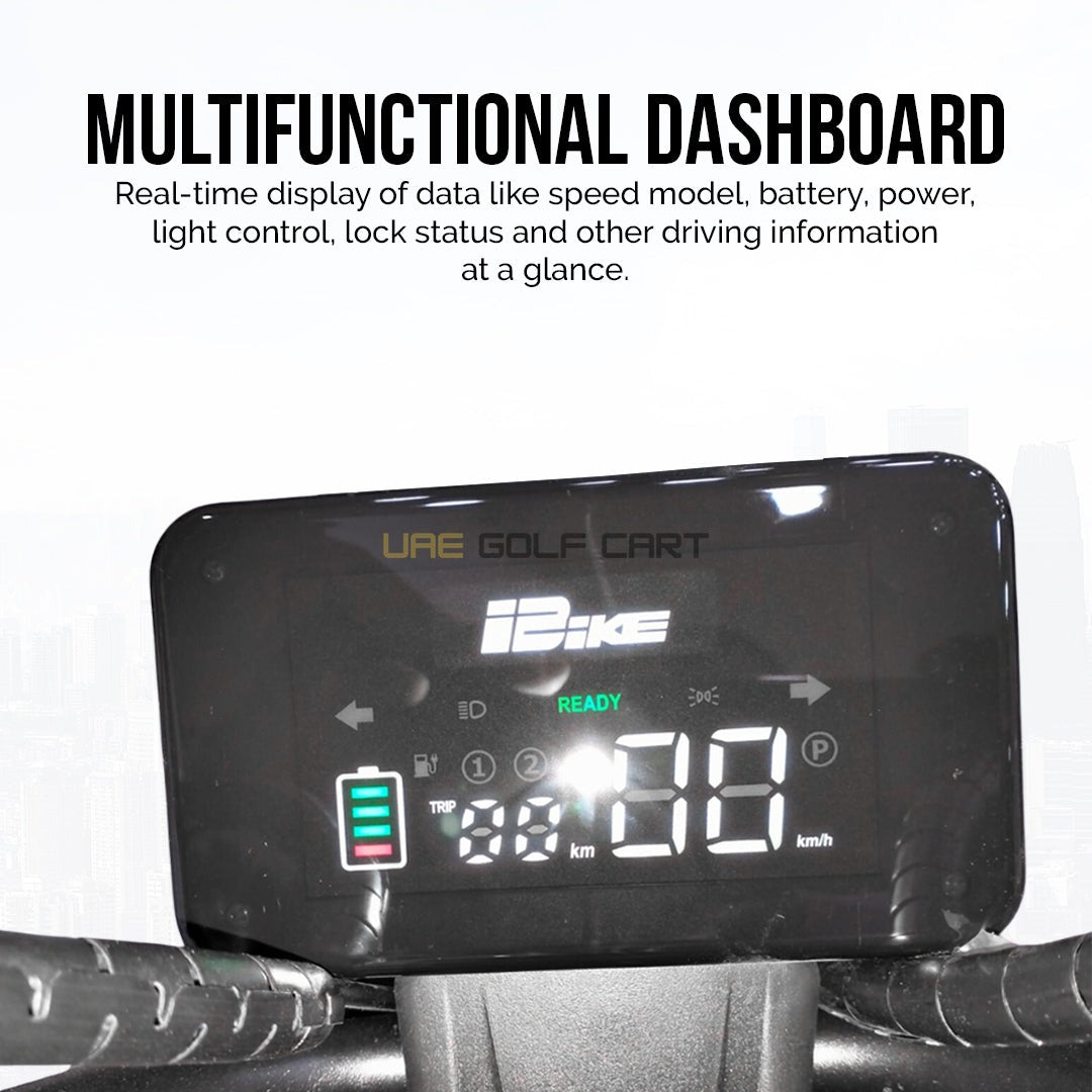 48V Electric Scooter with LED Screen and Basket - 200kg Capacity - Electric Bikes - Photo 21 | UAE Golf Cart