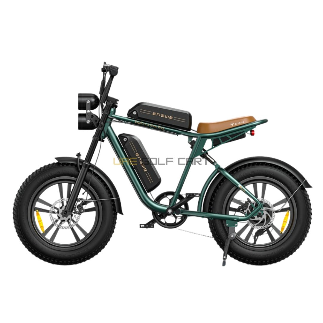48V Fat Electric Bike with Dual Removable Batteries, 25 km/h, 20×4.0 Fat Tires, 7‑Speed Shimano, 160mm Disc Brakes - Electric Bikes | UAE Golf Cart