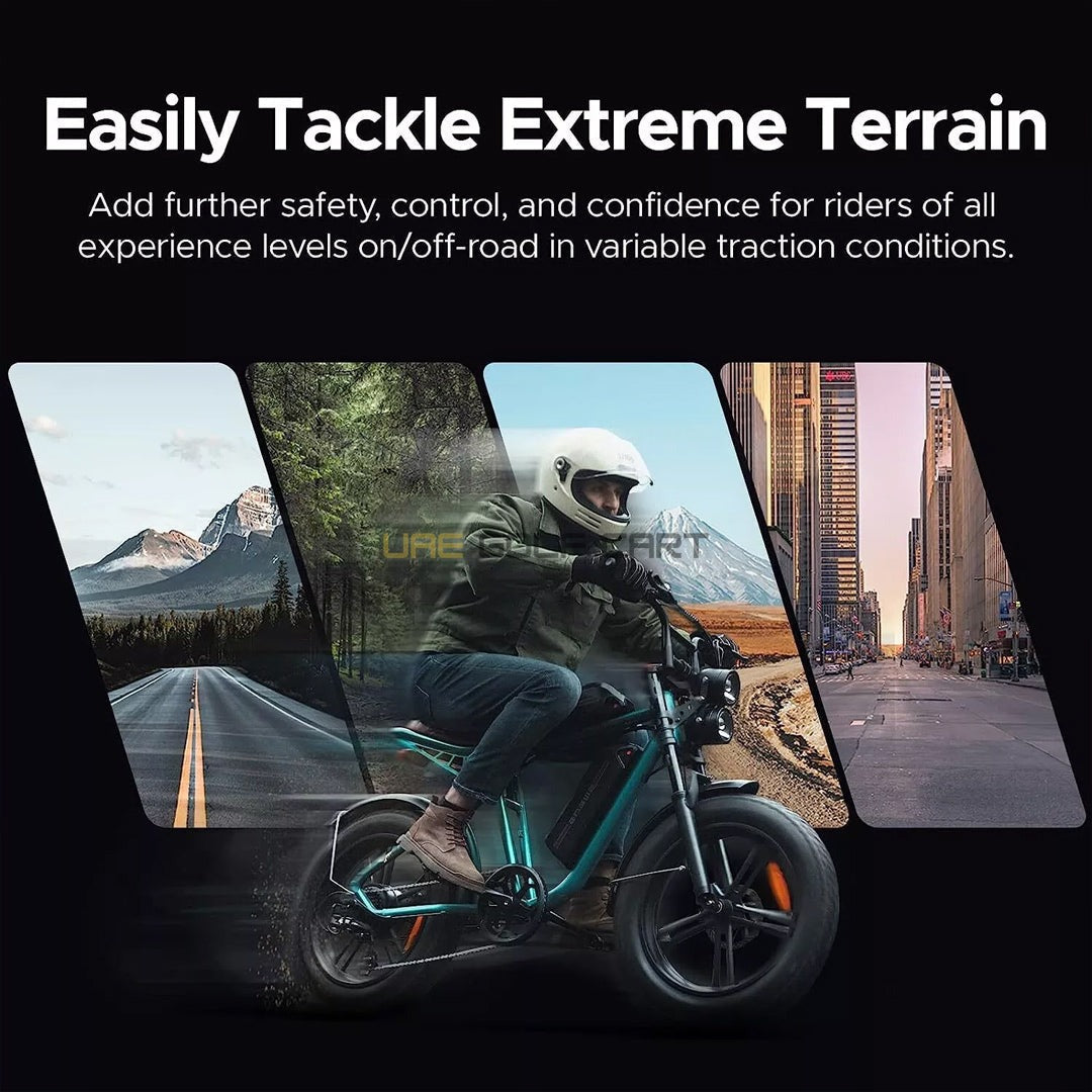 48V Fat Electric Bike with Dual Removable Batteries, 25 km/h, 20×4.0 Fat Tires, 7‑Speed Shimano, 160mm Disc Brakes - Electric Bikes - Photo 18 | UAE Golf Cart