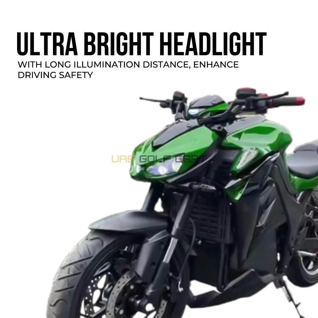5000W Racing Electric Motorcycle with 72V 32Ah Battery, 140 km/h Top Speed, Disc Brakes, 150kg Weight - Electric Motorbikes & Mopeds | UAE Golf Cart