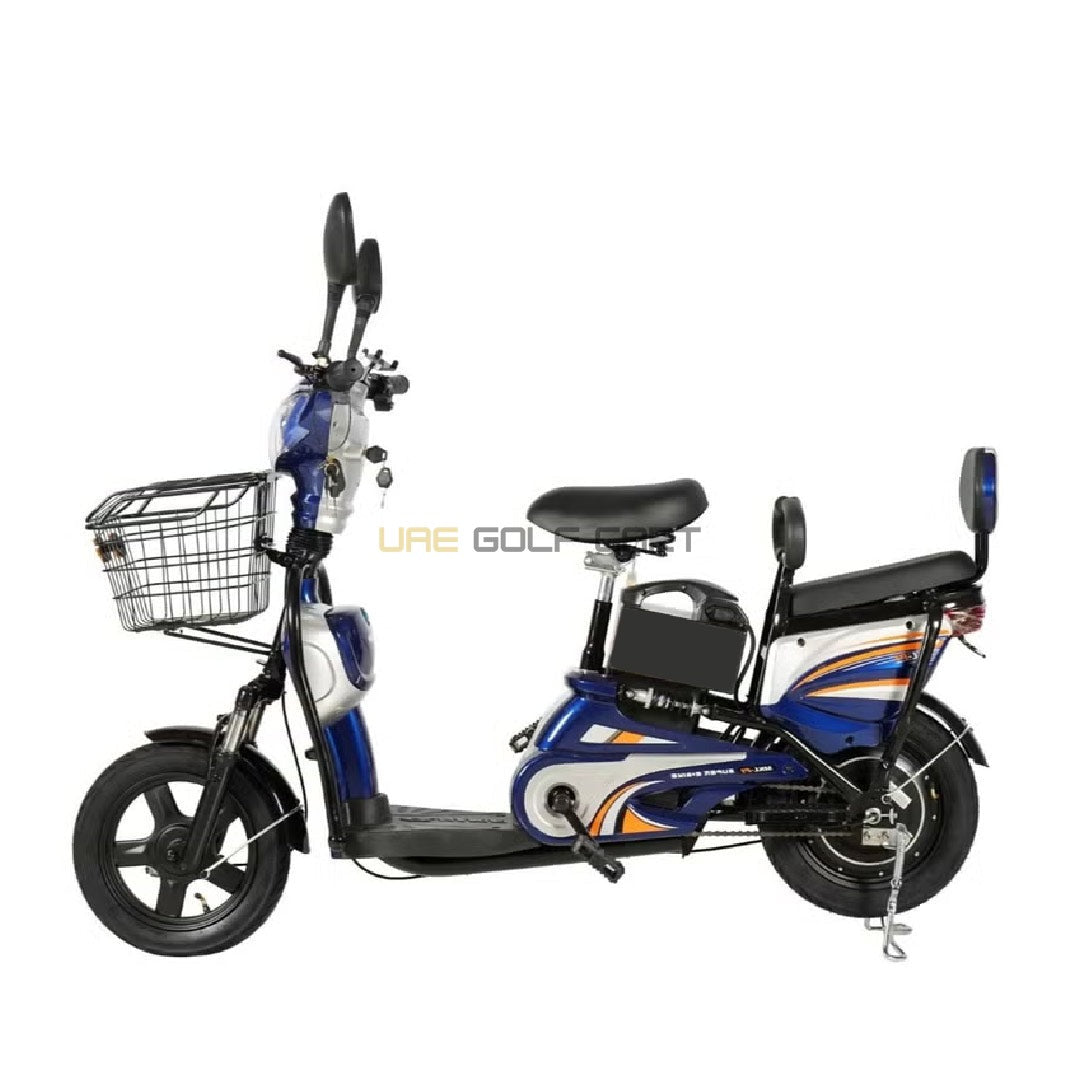 500W Electric Bike with 48V 12Ah Battery, 14 Inch Tires, Grocery Basket, Pedal Assist - Offroad Recreation - Electric Grocery Bike - Photo 11 | UAE Golf Cart