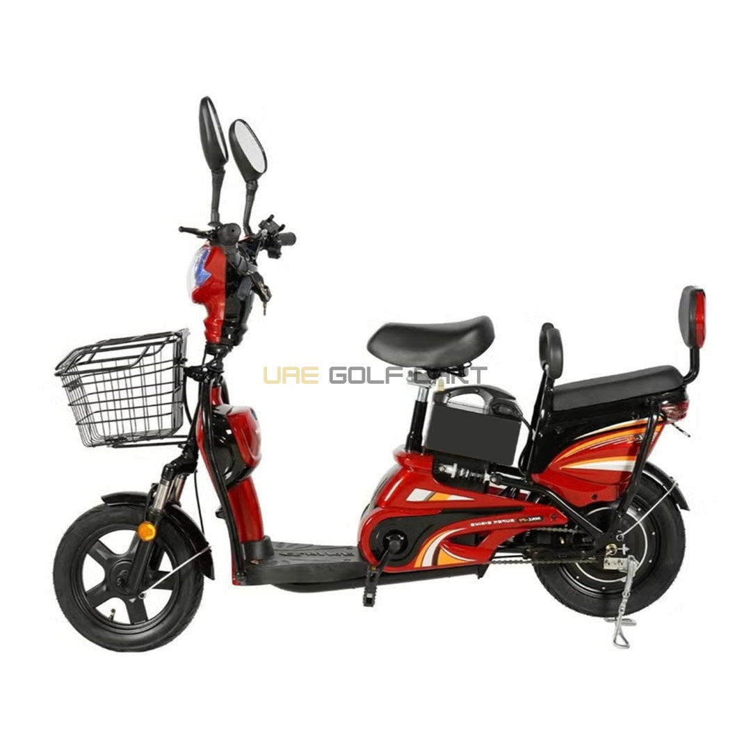 500W Electric Bike with 48V 12Ah Battery, 14 Inch Tires, Grocery Basket, Pedal Assist - Offroad Recreation - Electric Grocery Bike - Photo 15 | UAE Golf Cart