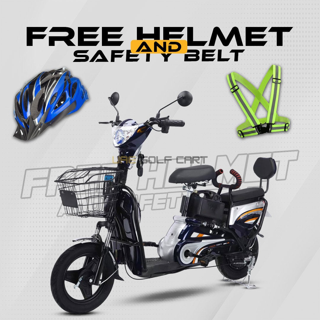 500W Electric Bike with 48V 12Ah Battery, 14 Inch Tires, Grocery Basket, Pedal Assist - Offroad Recreation - Electric Grocery Bike - Photo 8 | UAE Golf Cart