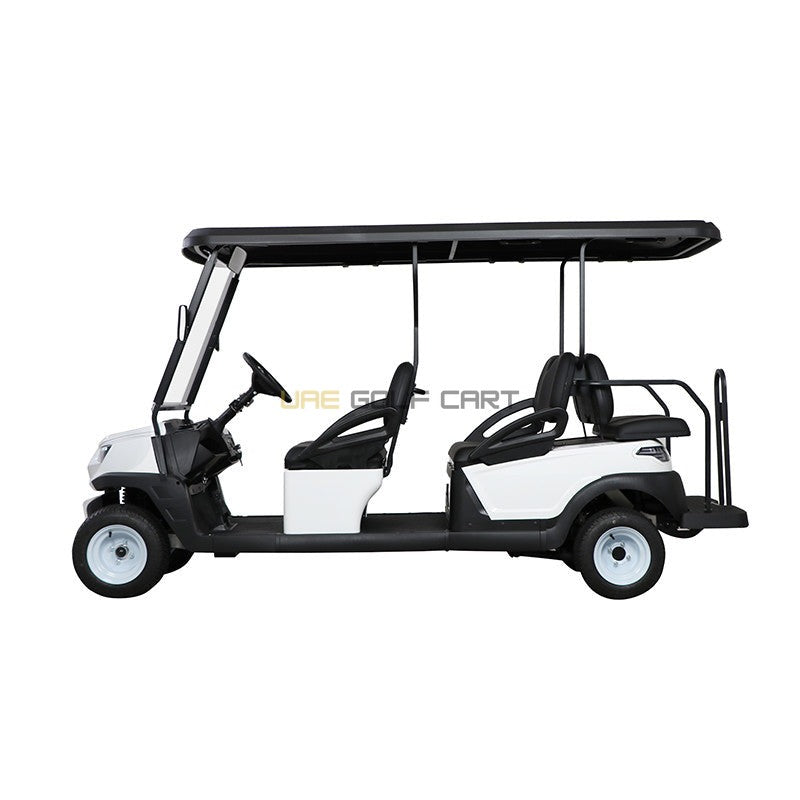 6 Passenger Electric Golf Cart with LiFePO4 Battery and Aluminum Chassis - Normal Golf Carts - 4+2 Seater - Close Up | UAE Golf Cart