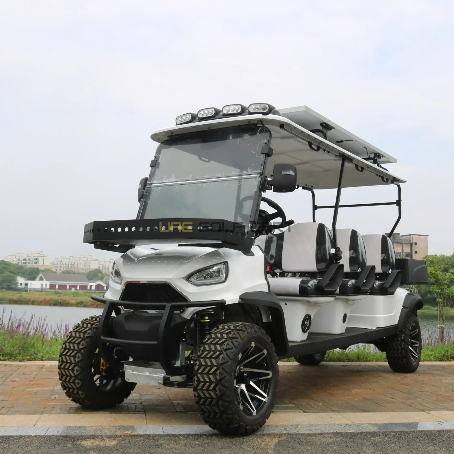 6 Seater Off Road Electric Golf Cart with Lithium Battery and Solar Panel - Utility Golf Carts - 6 Seater | UAE Golf Cart