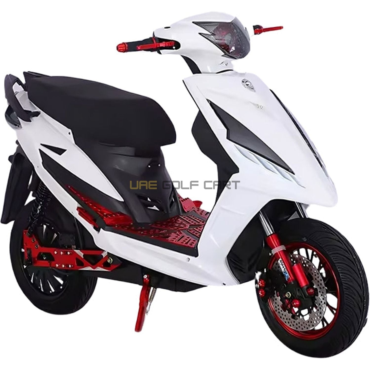Buy 60V 500W 2-Seat Electric Moped with LED Lights, 30-40km Range, 200kg Load Capacity - Electric Grocery Bike at UAE Golf Cart