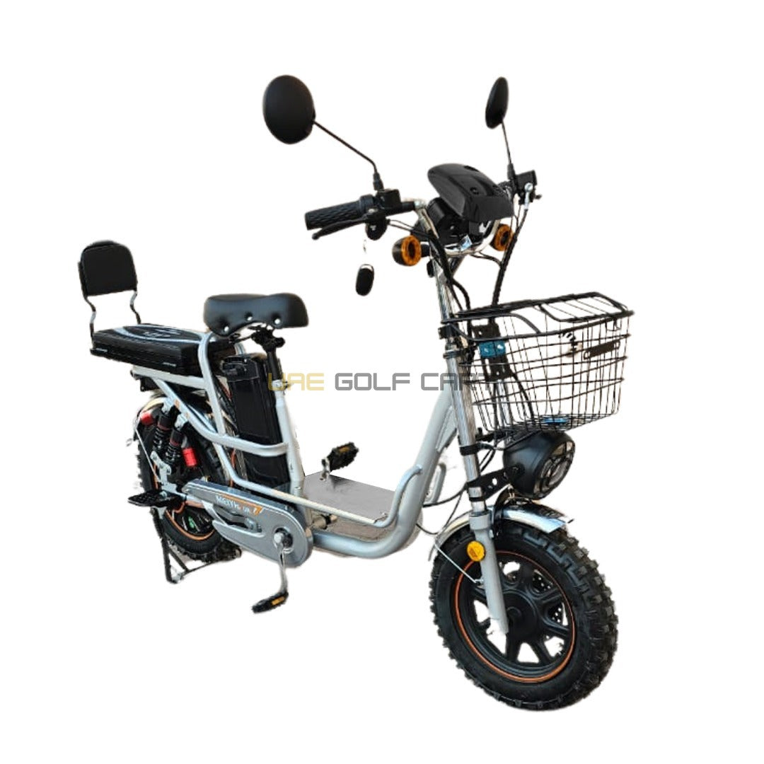 60V 500W Electric Scooter with OffβRoad Tires, Removable Battery, 45 km/h Speed, 200 kg Load Capacity - Electric Grocery Bike | UAE Golf Cart