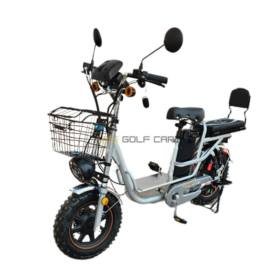 Buy 60V 500W Electric Scooter with OffβRoad Tires, Removable Battery, 45 km/h Speed, 200 kg Load Capacity - Electric Grocery Bike at UAE Golf Cart