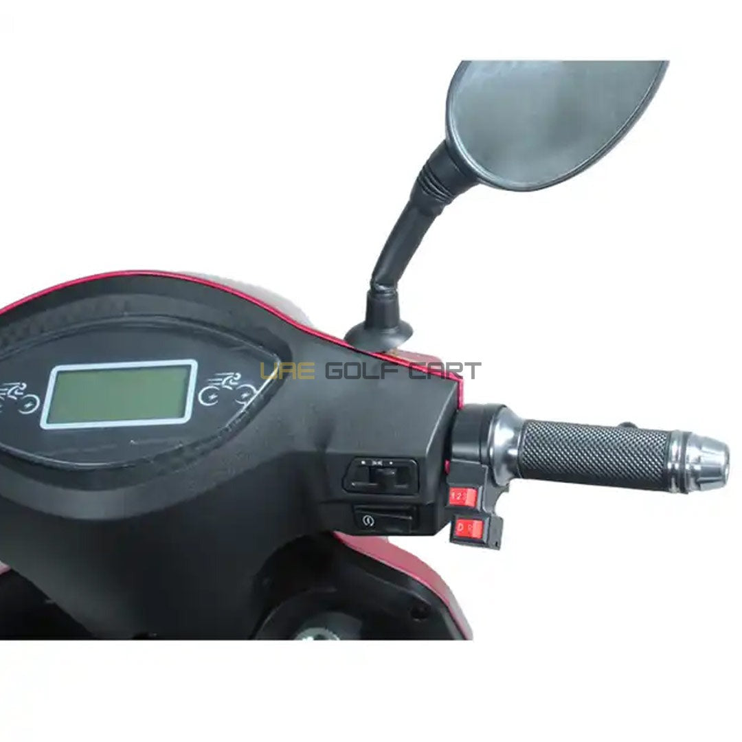 60V 600W 4 Wheel Electric Scooter with Seat, Storage Compartment, LED Light and Reverse Gear - Electric Motorbikes & Mopeds - Photo 9 | UAE Golf Cart