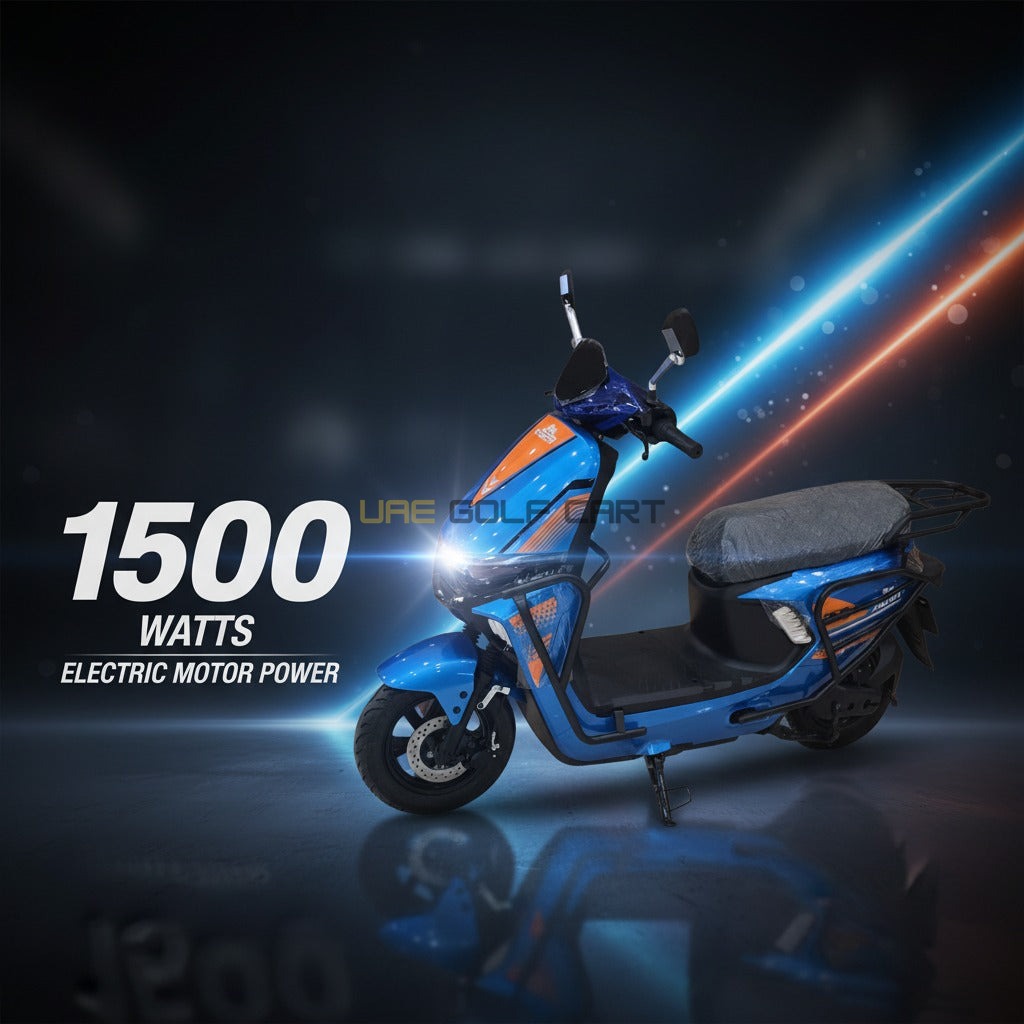 72V Nitro Electric Moped Bike 80 km/h, 1500W Motor, 40-50 km Range, Wide Seat - Electric Motorbikes & Mopeds - Photo 11 | UAE Golf Cart