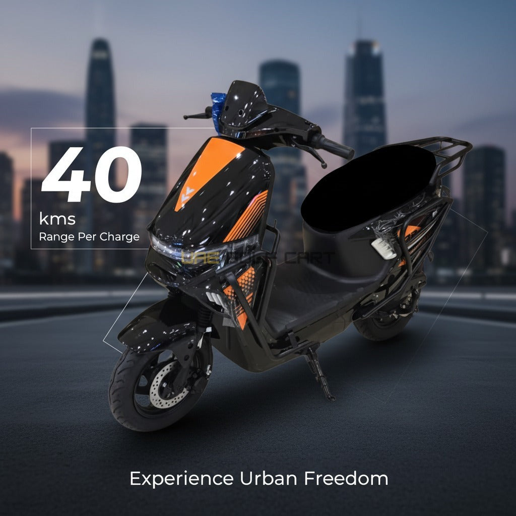 72V Nitro Electric Moped Bike 80 km/h, 1500W Motor, 40-50 km Range, Wide Seat - Electric Motorbikes & Mopeds - Photo 12 | UAE Golf Cart