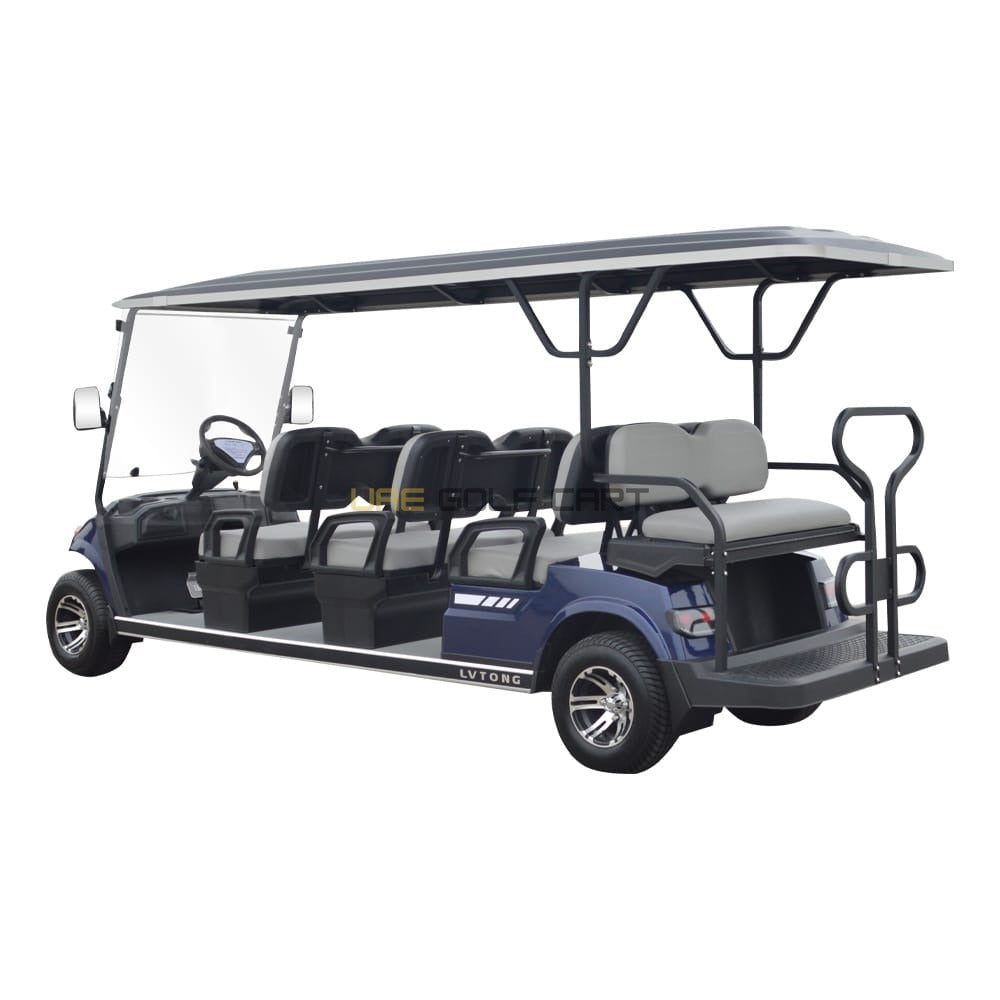 8 Seater Electric Golf Cart Shuttle with AC Motor and AGM Batteries - Normal Golf Carts - 8 Seater - Close Up | UAE Golf Cart
