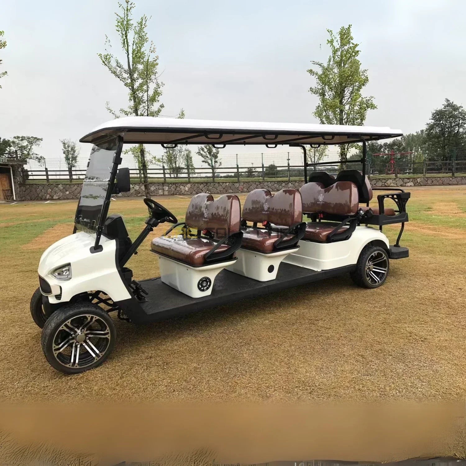 8 Seater On Road Electric Golf Cart with Lithium Battery and Camera Display - Normal Golf Carts - 6+2 Seater - Photo 4 | UAE Golf Cart