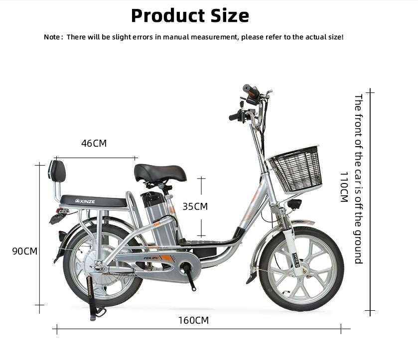 UAE Golf Cart 48V 350W Foldable Aluminum Alloy Electric Bike with Pedal Assist 20" Wheels - View 5