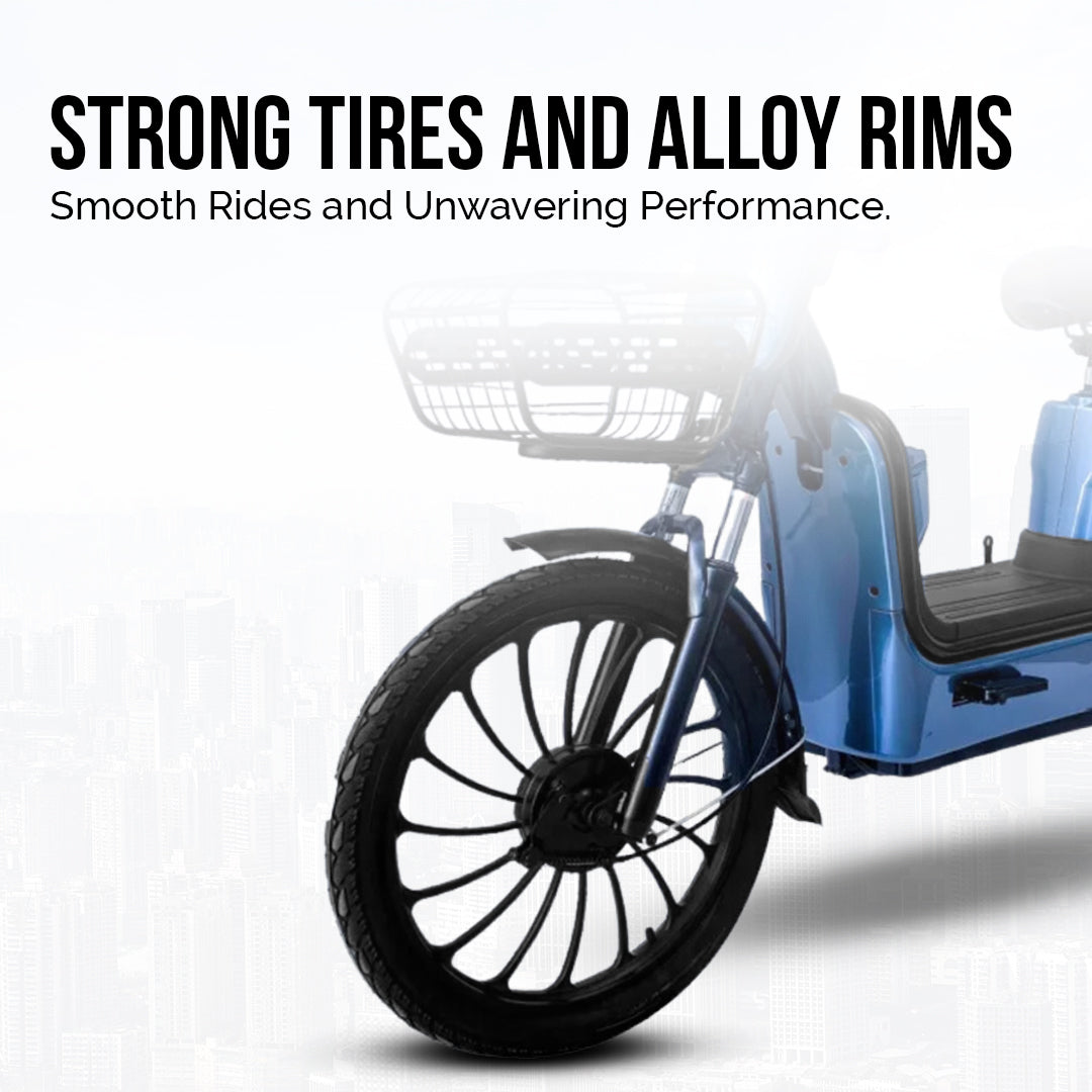 UAE Golf Cart 48V 500W Electric Bike with 20Ah Battery, 34 km/h Top Speed, 2‑Seater Foldable Grocery Delivery Bike - View 9