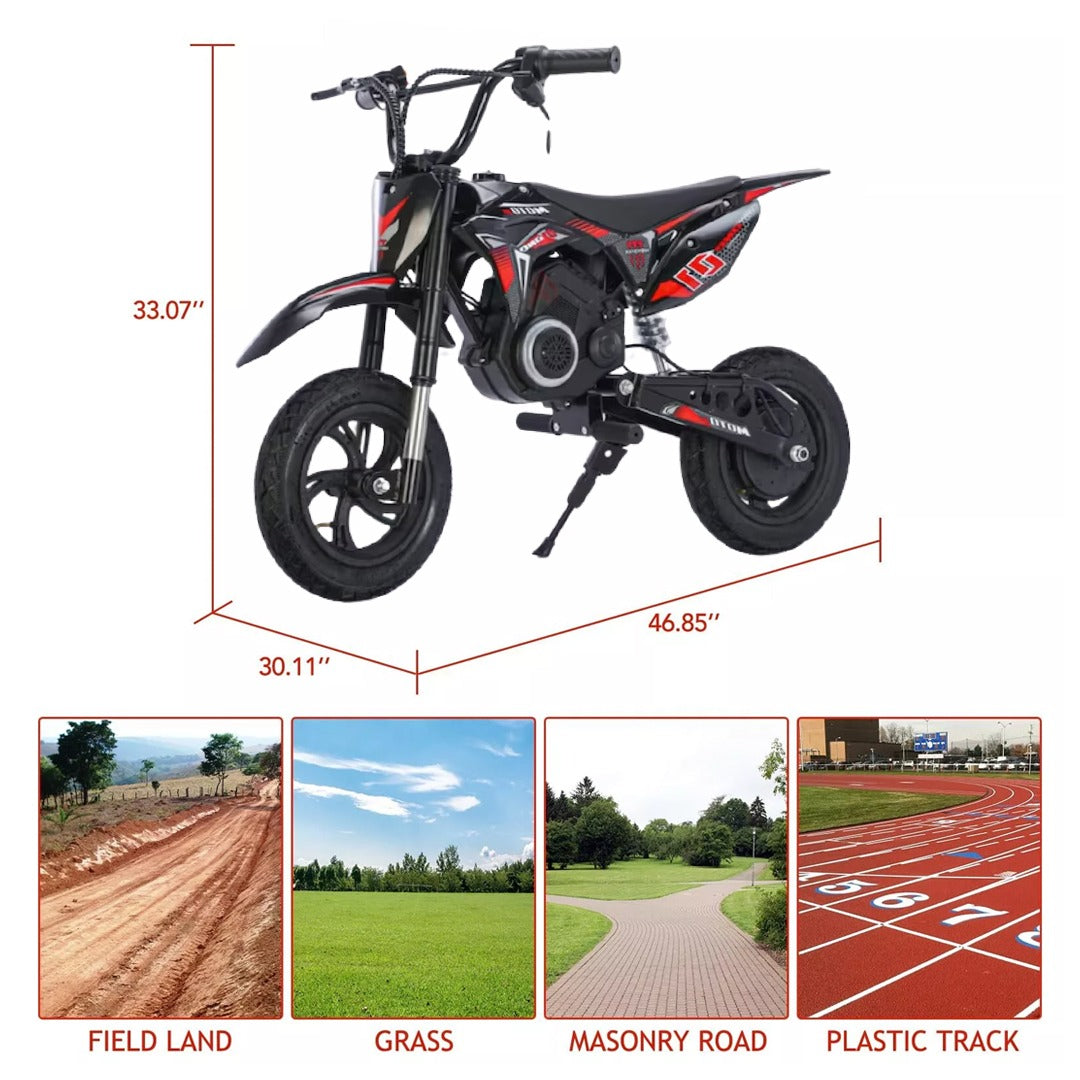 UAE Golf Cart 24V Electric Kids Dirt Bike with Rubber Tyres and Leather Seat - View 7