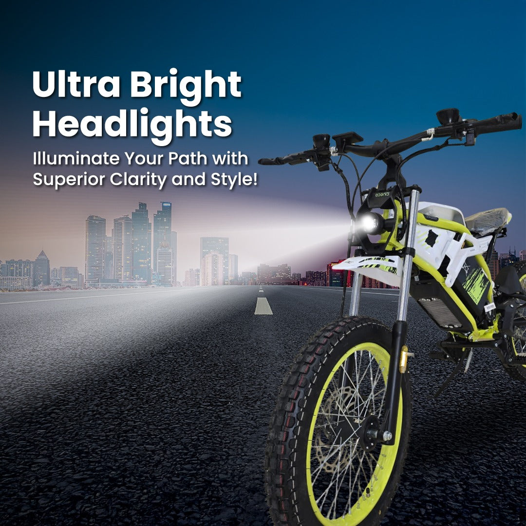 UAE Golf Cart 48V 28Ah Electric Dirt Bike with 4000W Motor, 30 km/h Speed, 80 km Range, 7-Speed, Fat Tires – Off‑Road for Teens and Adults - View 15