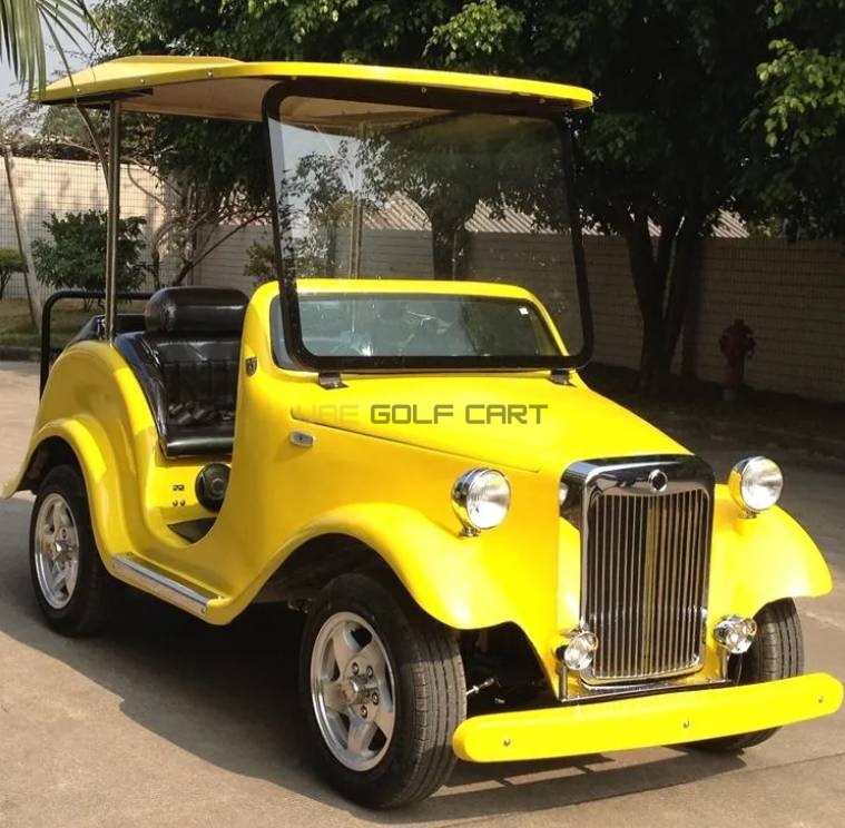 Classic 4 Seater Electric Golf Cart with 100 km Range and 30% Climb - Classic Golf Carts - 2+2 Seater | UAE Golf Cart