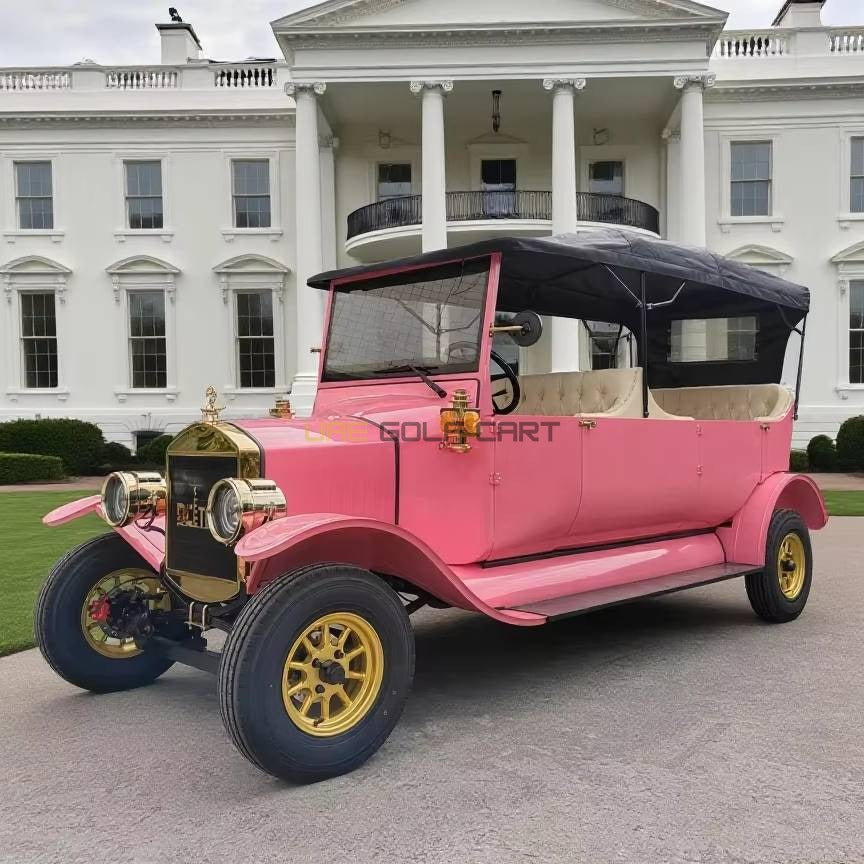 Classic 4 Seater Electric Golf Cart with 120 km Range and Steel Body - Classic Golf Carts - 4 Seater - Close Up | UAE Golf Cart