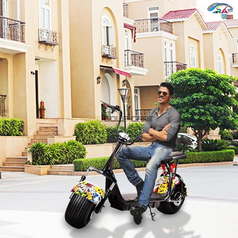 Coco City Harley Fat Tire Electric Scooter 60V 1500W 35km/h 180kg Capacity - Electric Motorbikes & Mopeds - Photo 4 | UAE Golf Cart