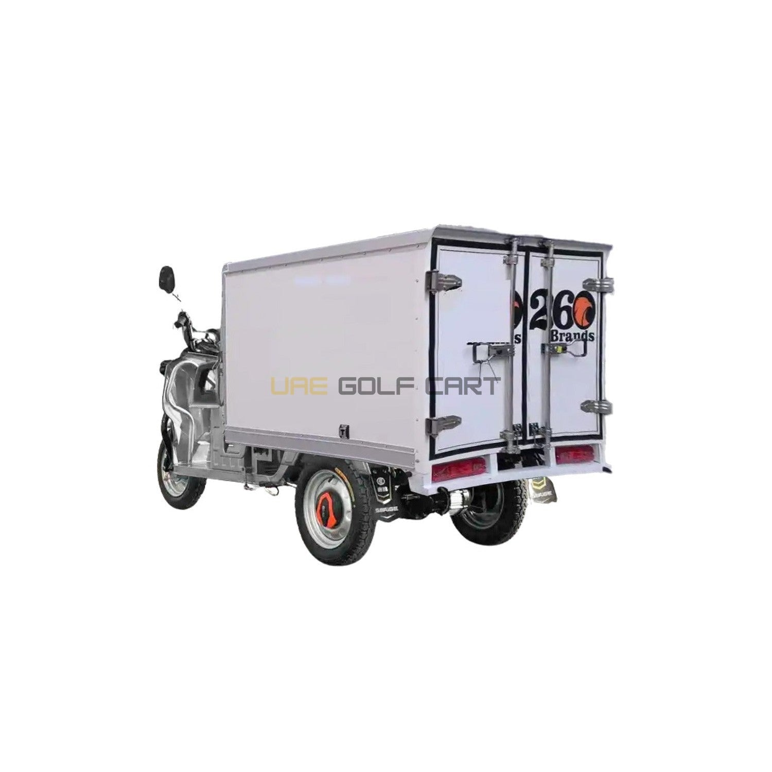 Electric Cargo Box Tricycle UAE Golf Cart 1.6M 1200W 60V 600kg Customised Enclosed Loader UAE - Cargo Bikes - Close Up | UAE Golf Cart
