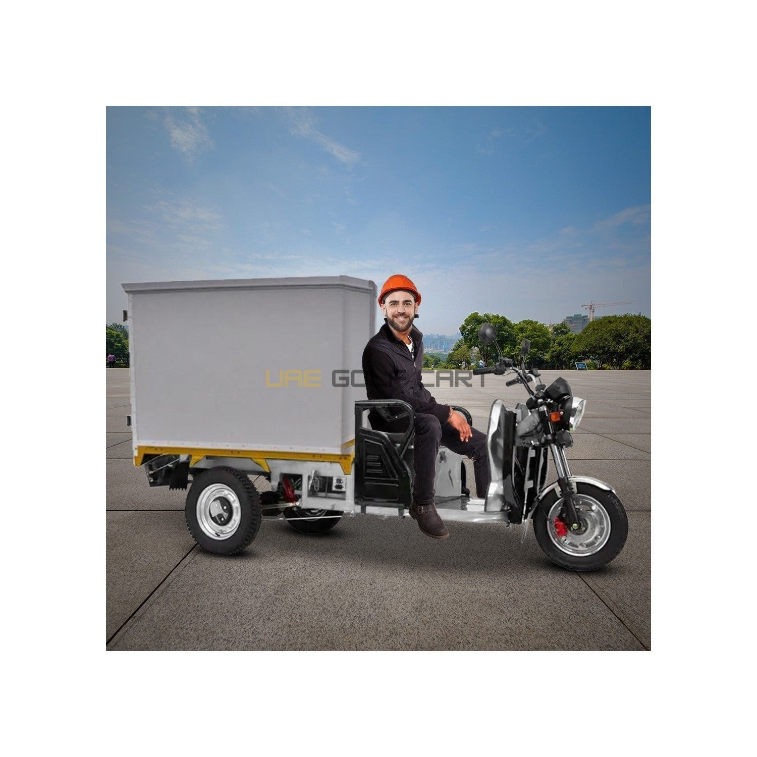 Electric Cargo Box Tricycle UAE Golf Cart 1.6M 1200W 60V 600kg Customised Enclosed Loader UAE - Cargo Bikes - Photo 5 | UAE Golf Cart