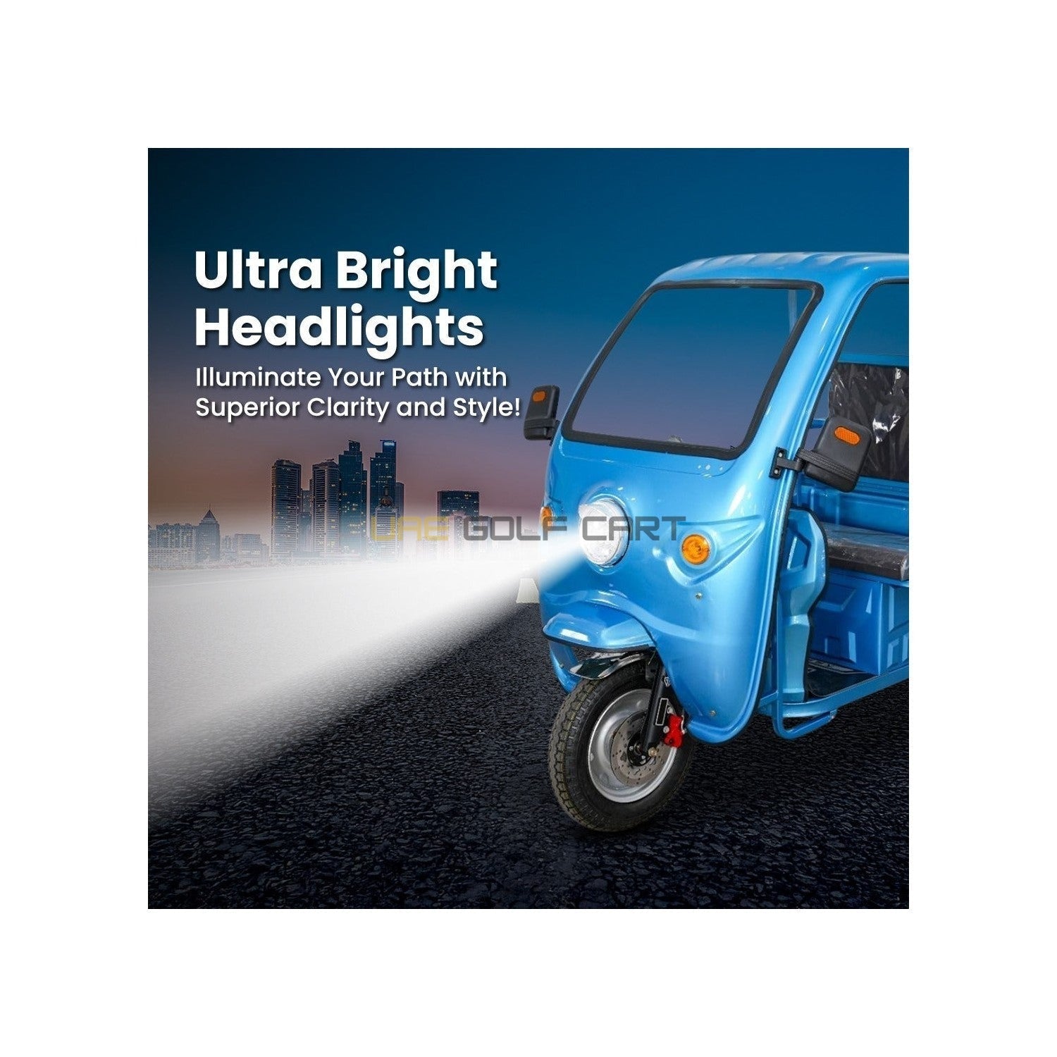 Electric Cargo Tricycle UAE Golf Cart 1.6M Closed Cabin 1500W 60V 550kg Off Road Tyres UAE - Cargo Bikes - Photo 10 | UAE Golf Cart