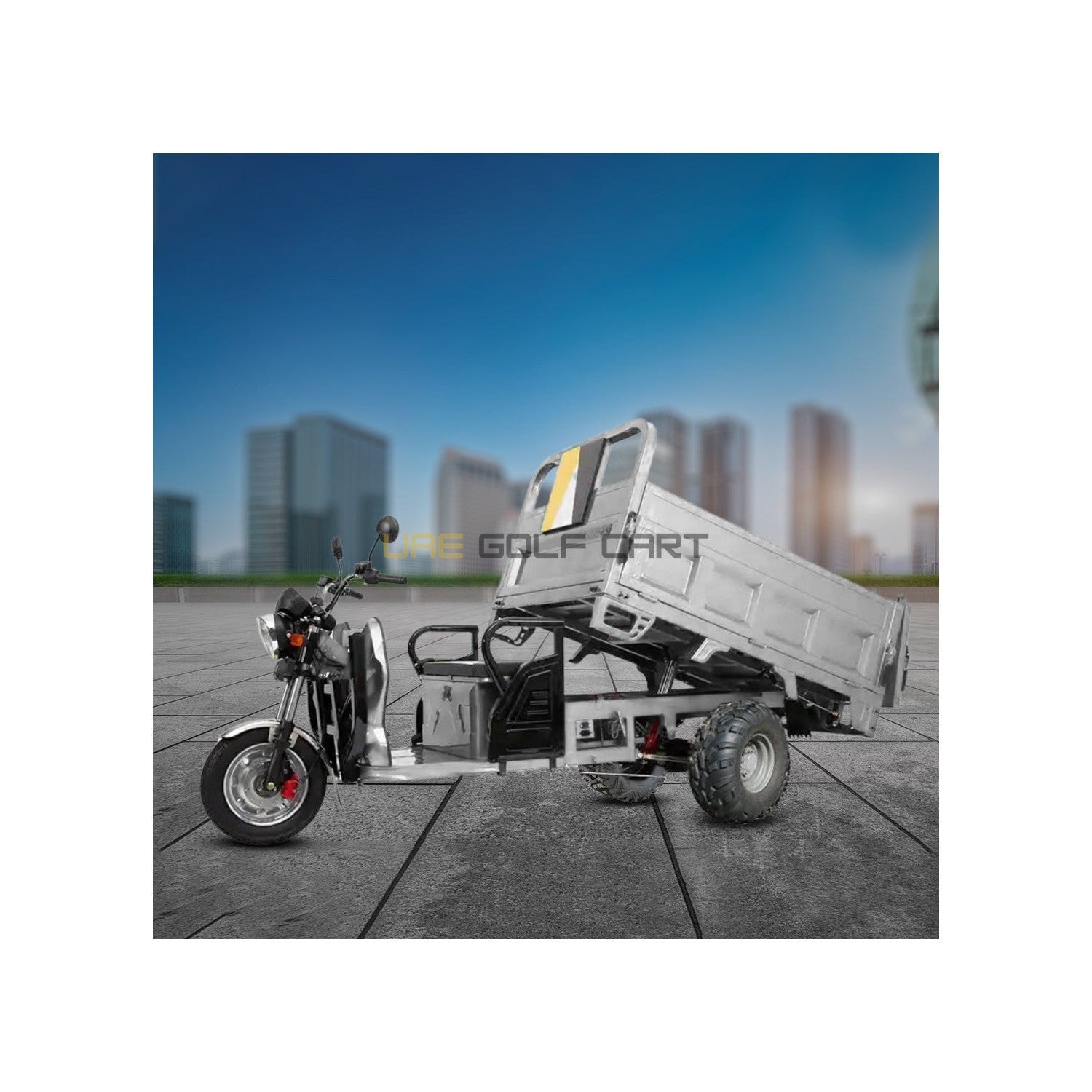 Electric Cargo Tuk Tuk 1.6M | 60V 1500W | 600KG Load | Hydraulic Dump Bed | Off Road Tyres | UAE Golf Cart - Cargo Bikes - Photo 11 | UAE Golf Cart