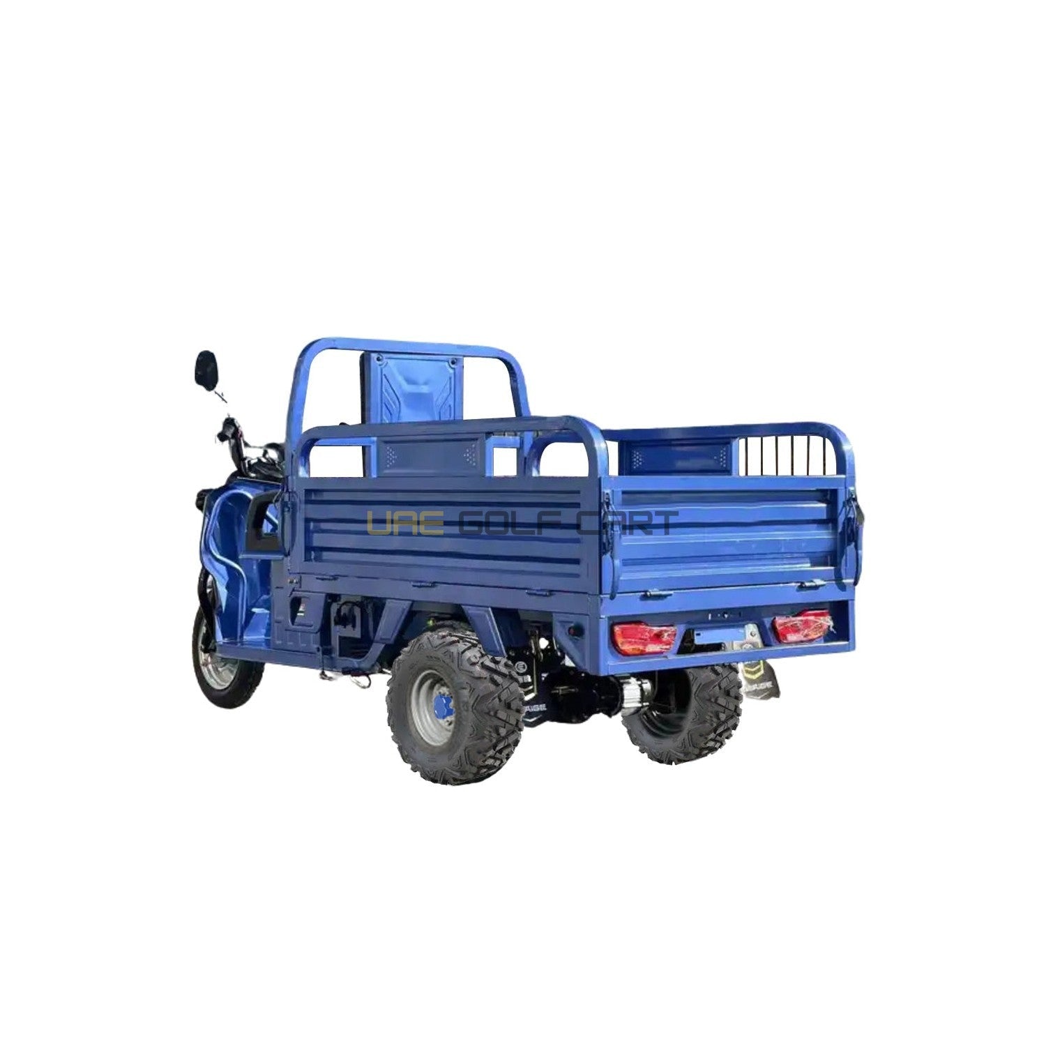 Electric Cargo Tuk Tuk 1.6M | 60V 1500W | 600KG Load | Hydraulic Dump Bed | Off Road Tyres | UAE Golf Cart - Cargo Bikes - Close Up | UAE Golf Cart