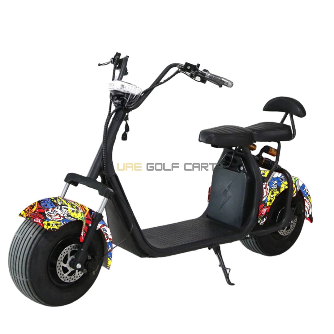 Electric Fat Tyre Scooter 60V 1500W Removable Battery - Electric Motorbikes & Mopeds - Photo 14 | UAE Golf Cart