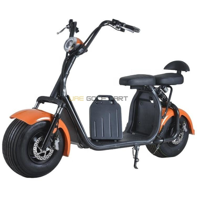 Electric Fat Tyre Scooter 60V 1500W Removable Battery - Electric Motorbikes & Mopeds - Close Up | UAE Golf Cart