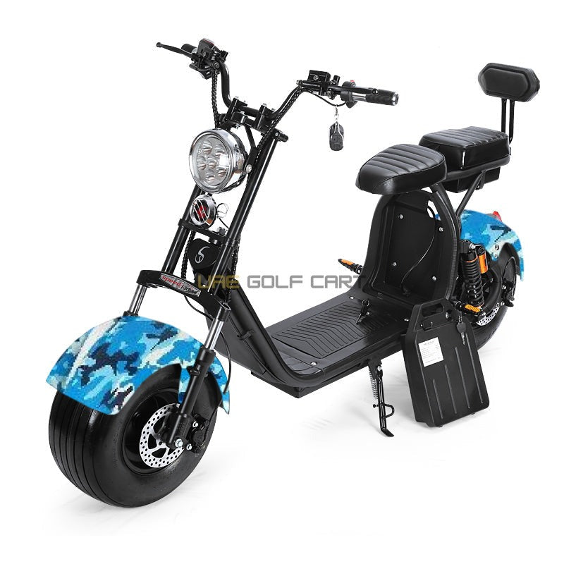Electric Scooter 55 km/h 2000W Fat Wheels Removable 60V Battery - Electric Motorbikes & Mopeds - Photo 12 | UAE Golf Cart