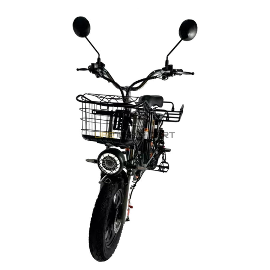 Electric scooter 60V 21Ah, 55 km/h, 80 km range, 200 kg load, basket and seat - Electric Bikes | UAE Golf Cart