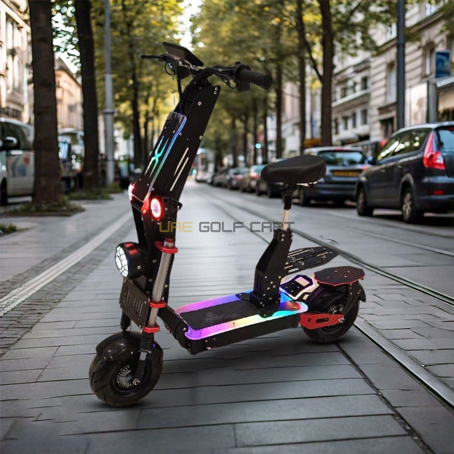 Buy Electric Scooter Dual Motor 8000W 90 km/h Top Speed 70 km Range 150 kg Load - Foldable Electric Scooters at UAE Golf Cart