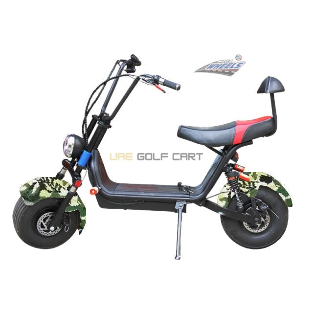 Electric Scooter Medium Fat Tire with Removable 48V 12Ah Battery 1000W Motor 30 km/h Speed - Electric Motorbikes & Mopeds - Photo 13 | UAE Golf Cart