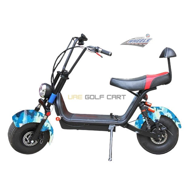 Electric Scooter Medium Fat Tire with Removable 48V 12Ah Battery 1000W Motor 30 km/h Speed - Electric Motorbikes & Mopeds - Photo 14 | UAE Golf Cart