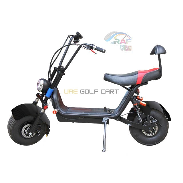 Electric Scooter Medium Fat Tire with Removable 48V 12Ah Battery 1000W Motor 30 km/h Speed - Electric Motorbikes & Mopeds - Photo 9 | UAE Golf Cart